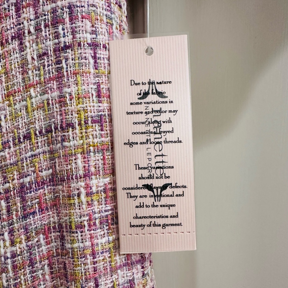 Nanette Lepore Tweed Boucle Mini Sheath Dress - Picture 2 of 6